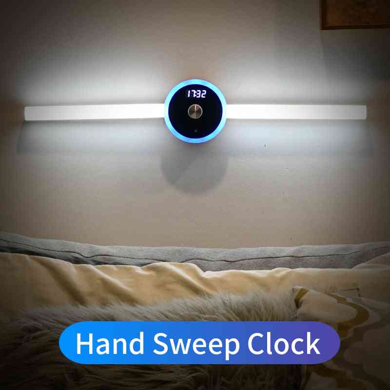 Smart Cabinet Light Clock Timing Sensor LED for Home with hand sweep clock feature, perfect for bedside or night lighting.