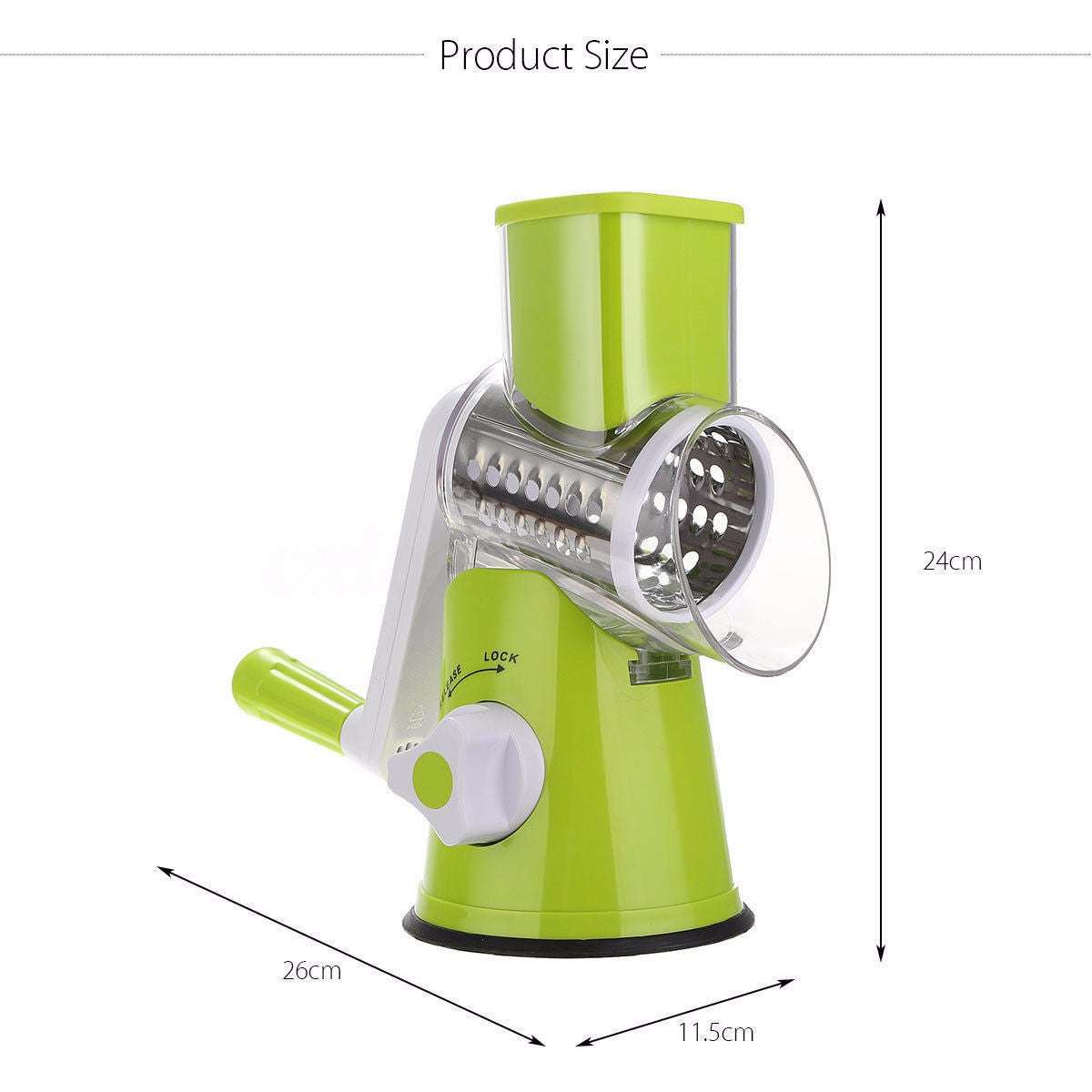 Round mandoline slicer for vegetables