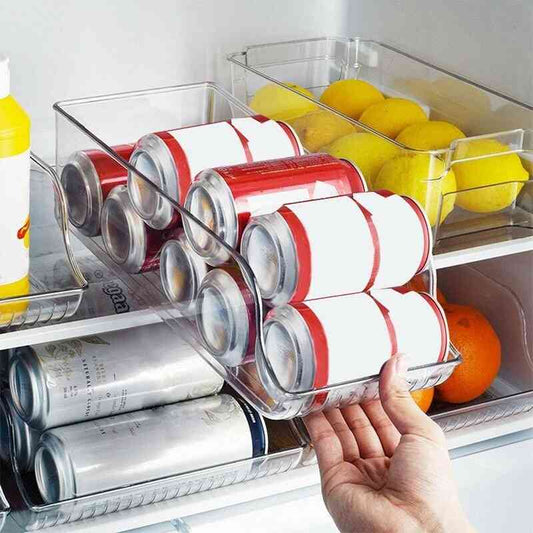 Refrigerator Beverage Organizer – Transparent Holder