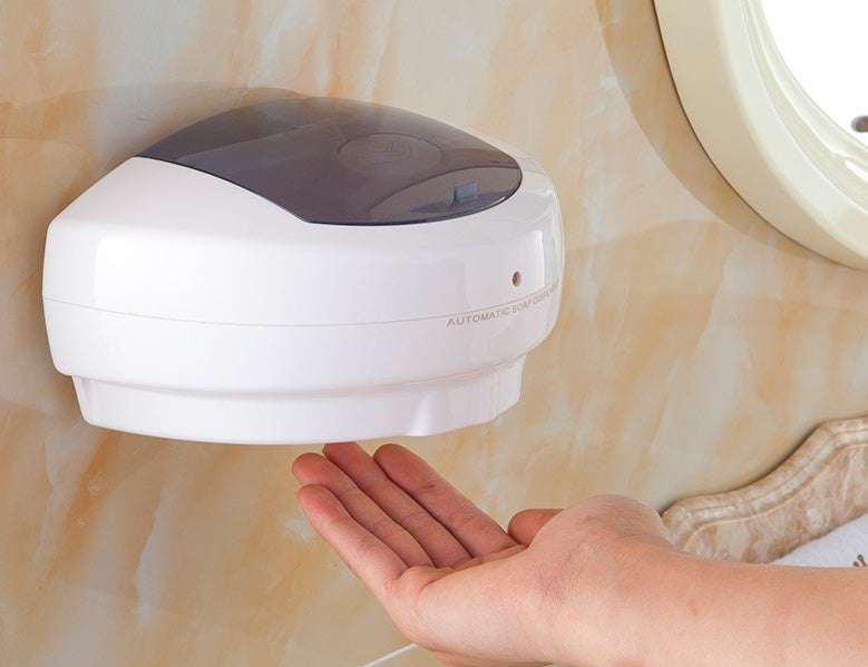 
Touchless handwashing soap device

