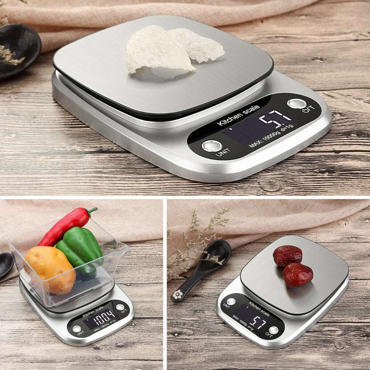 Compact digital food scale for home use
