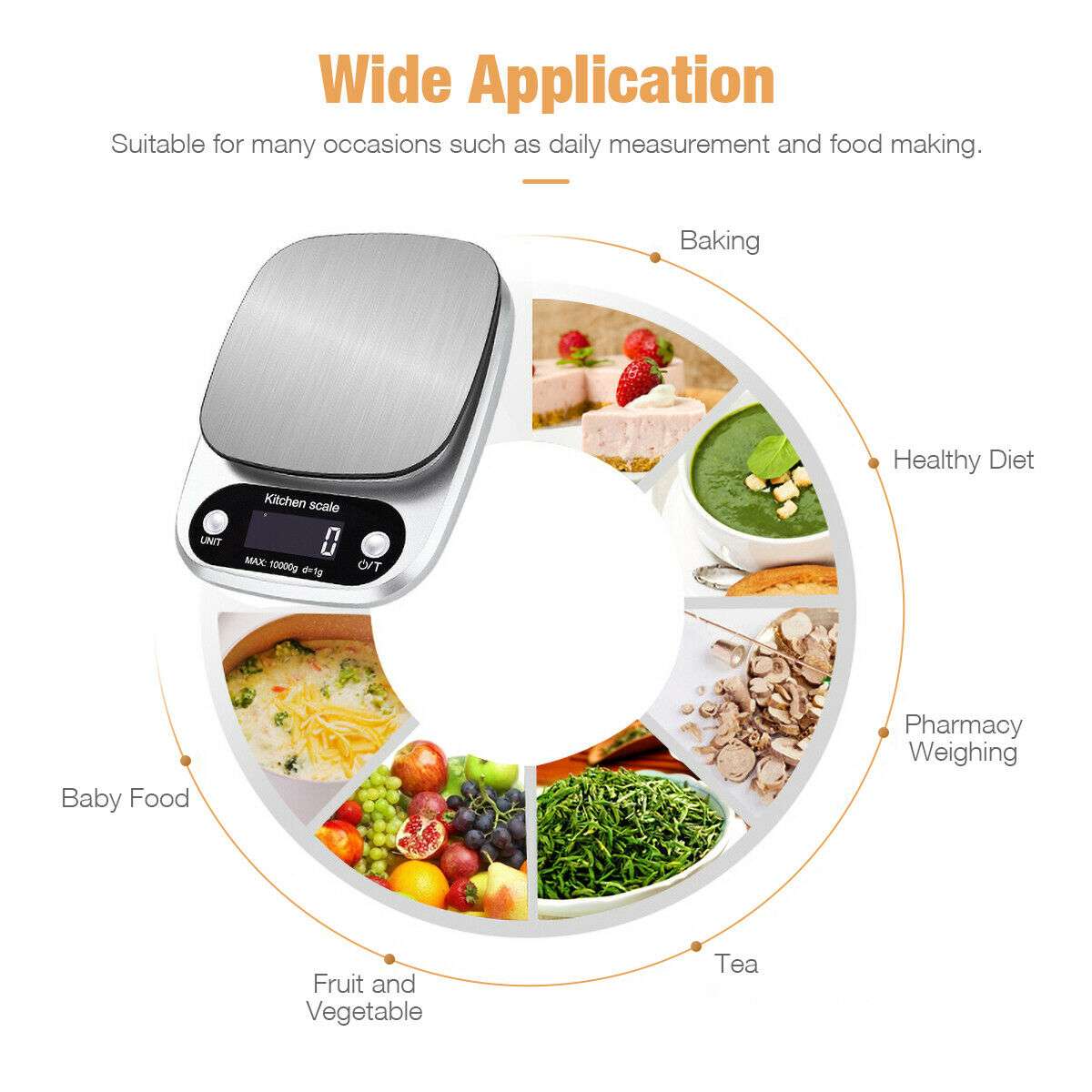 Multifunction weight scale for ingredients

