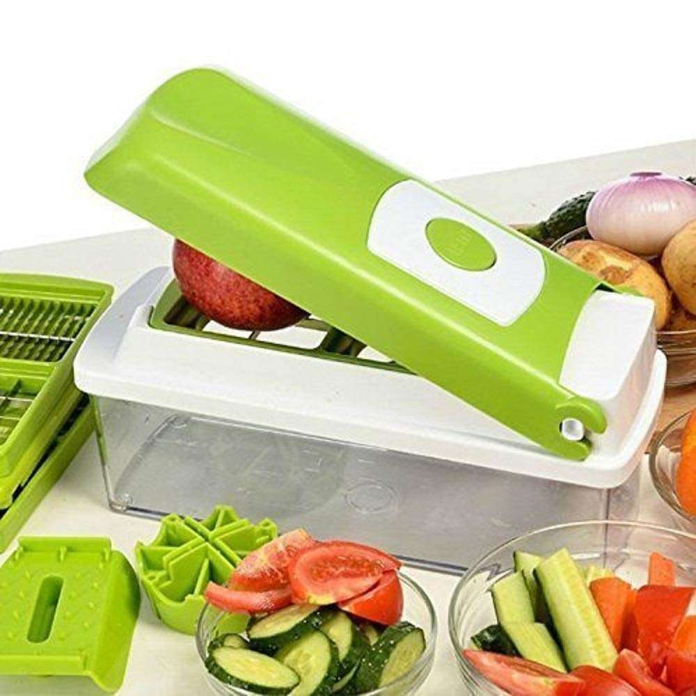 Manual kitchen vegetable dicer and slicer

