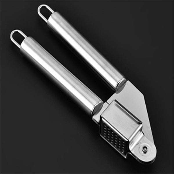 Stainless steel garlic mincing and crushing tool