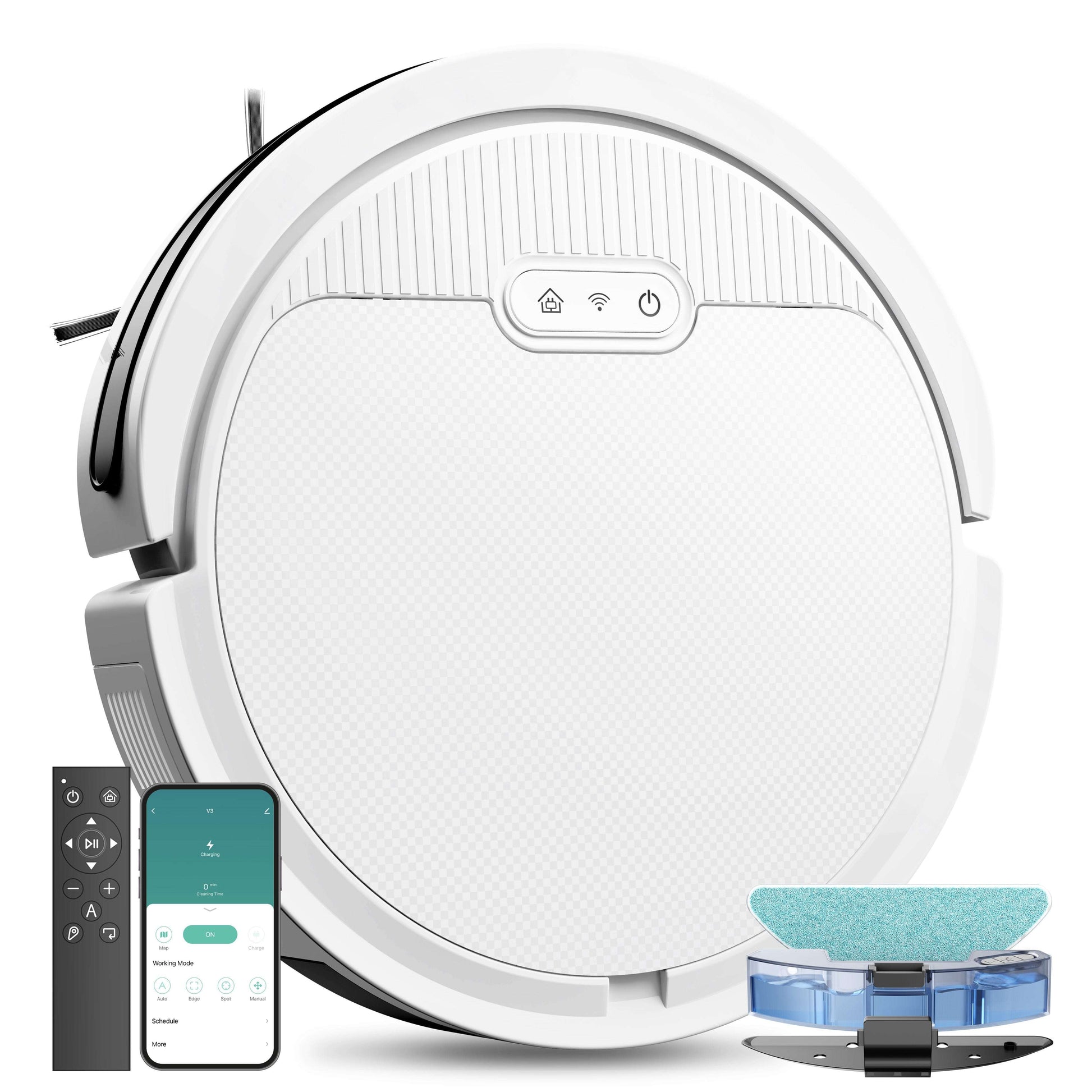 Robot vacuum and mop 3 in 1 combo cleaner for home floors