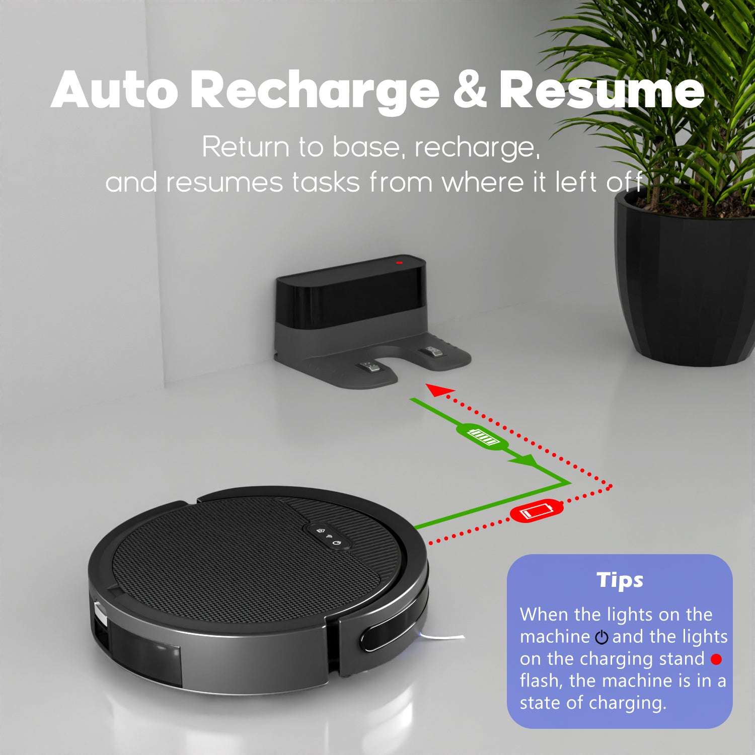 3 in 1 robot vacuum and mop cleaner for hard floors and carpets