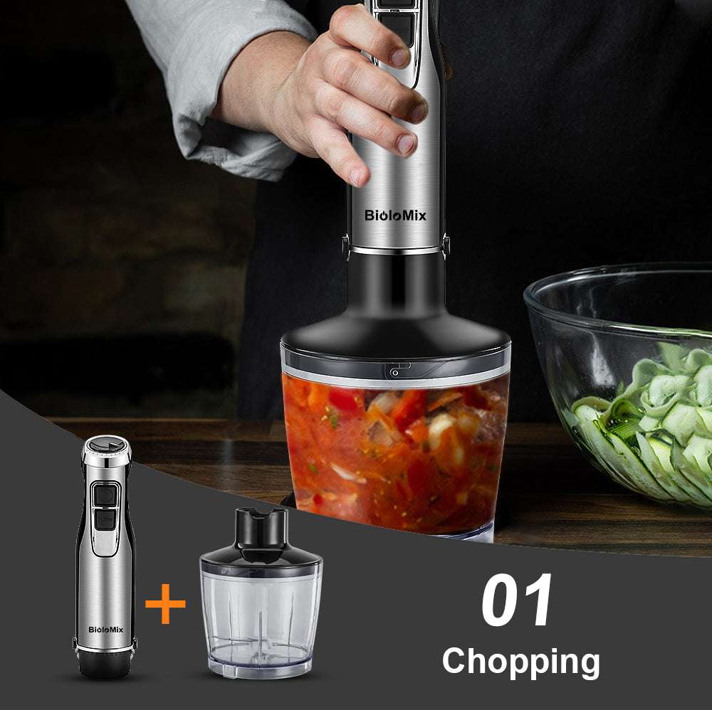 Portable electric hand blender
