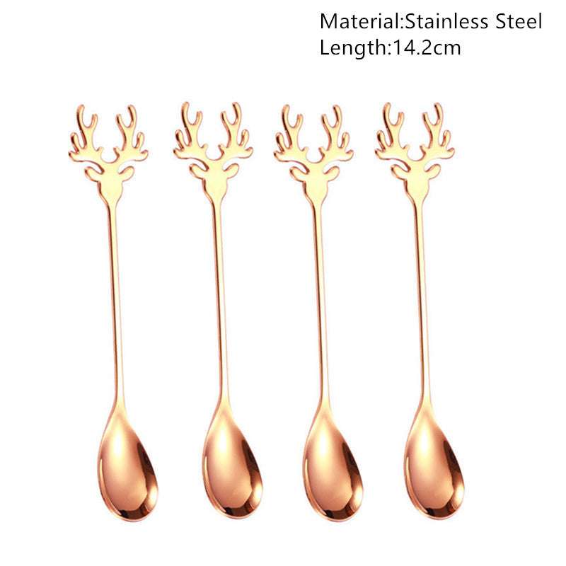 Christmas party ornament spoons for festive dining