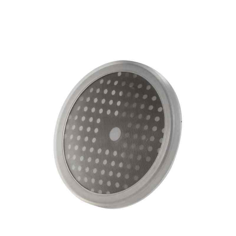 Stainless steel filter component of the Ice Drip Coffee Maker Portable Reusable Glass Pot Brewer ensures clean, sediment-free cold brew.