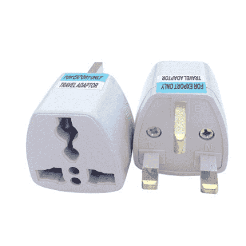 UK-style travel adapter plug for Semi Automatic Coffee Maker – Small Home Espresso Machine, ensures compatibility with British power sockets.