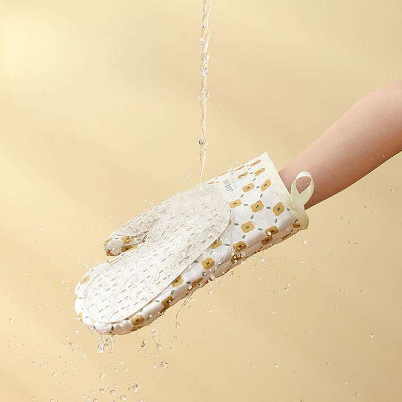 Durable cotton pads for microwave heat protection