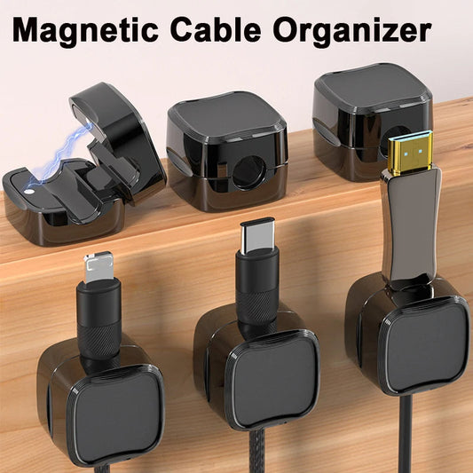 Magnetic Cable Clip  Under Desk Organizer