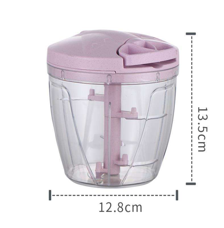 Handheld garlic press for fast crushing