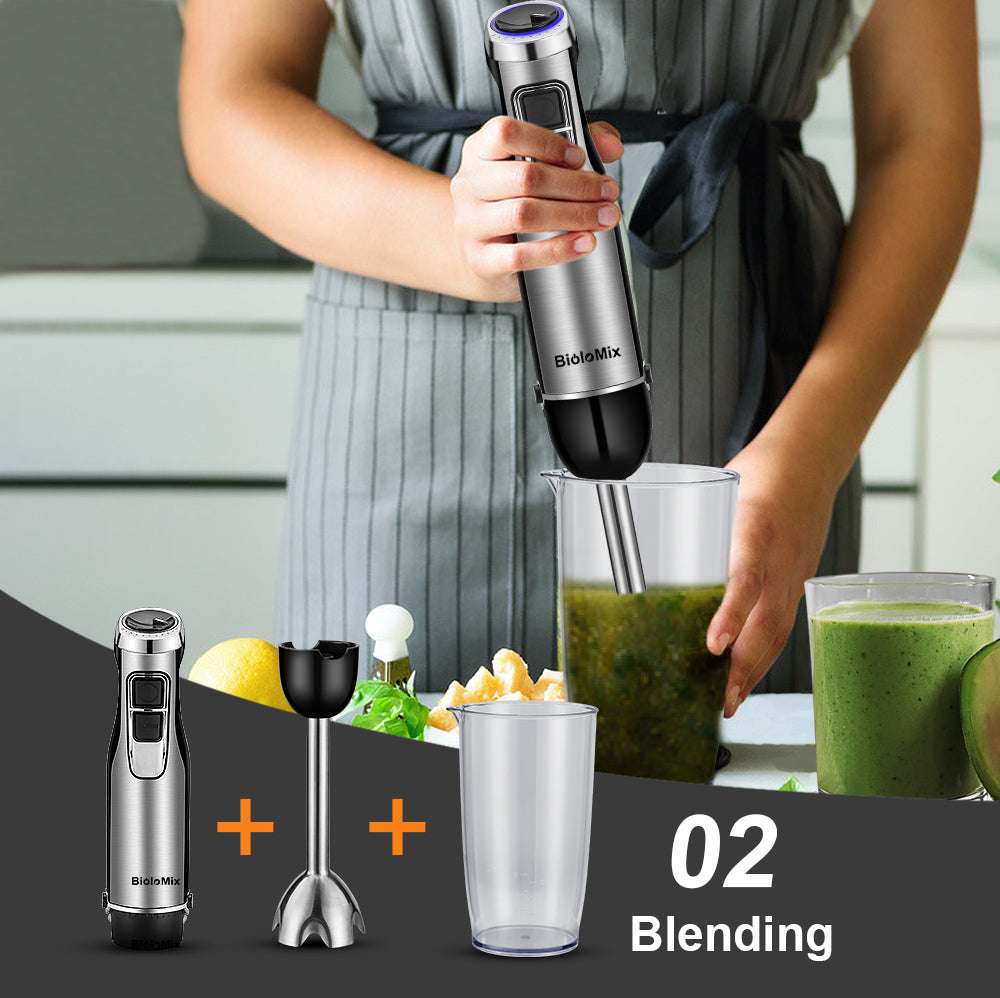 
Hand blender for smoothies and sauces
