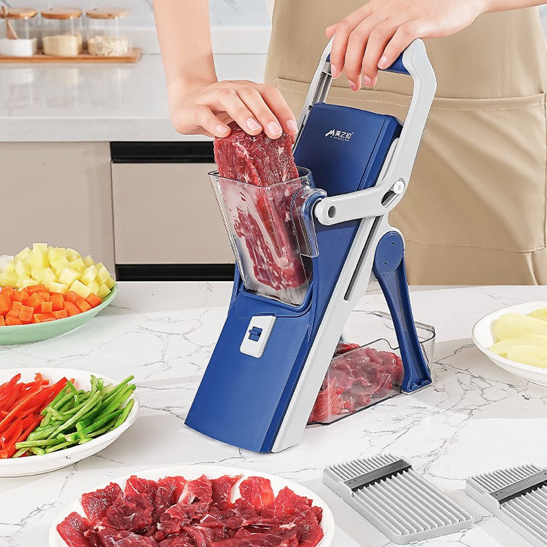 Manual kitchen food prep chopper purple

